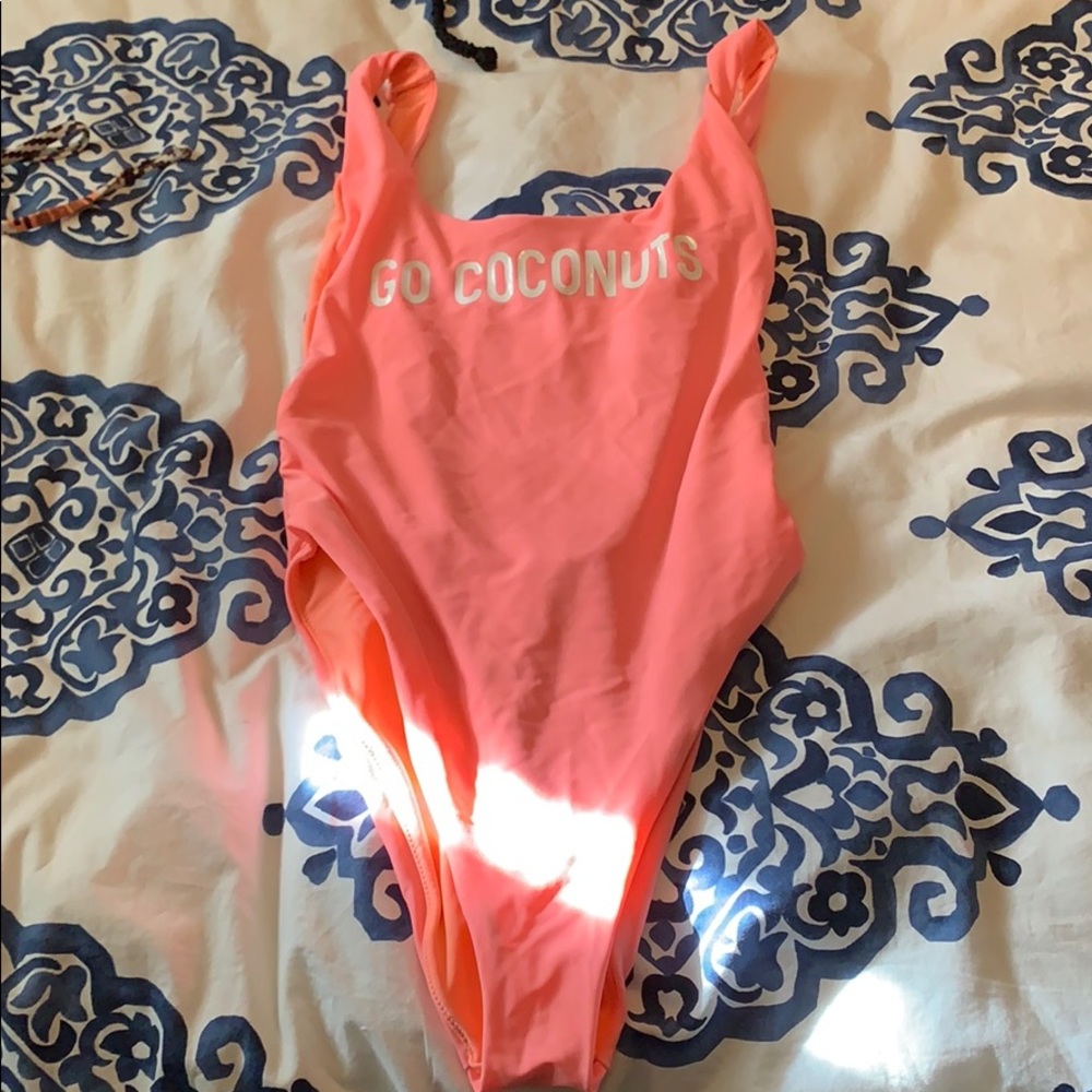 Aerie one piece go coconuts one piece